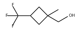 Cyclobutanemethanol, 1-methyl-3-(trifluoromethyl)- 化学構造式