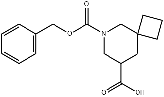 6-Aza-spiro[3.5]nonane-6,8-dicarboxylic acid 6-benzyl ester Struktur