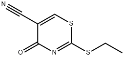 4H-1,3-Thiazine-5-carbonitrile, 2-(ethylthio)-4-oxo- Structure