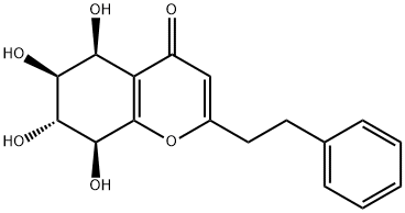 4H-1-Benzopyran-4-one, 5,6,7,8-tetrahydro-5,6,7,8-tetrahydroxy-2-(2-phenylethyl)-, (5S,6S,7R,8S)-,2580359-99-3,结构式