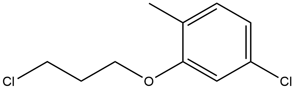 4-Chloro-2-(3-chloropropoxy)-1-methylbenzene Structure