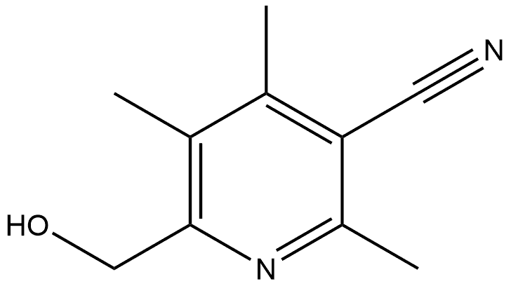 6-(羟甲基)-2,4,5-三甲基烟腈,2581221-66-9,结构式