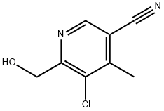 3-Pyridinecarbonitrile, 5-chloro-6-(hydroxymethyl)-4-methyl- Structure