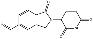 2-(2,6-二氧哌啶-3-基)-1-氧异喹啉-5-碳醛 结构式