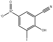 2-Hydroxy-3-iodo-5-nitrobenzonitrile,25844-83-1,结构式