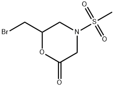 2-Morpholinone, 6-(bromomethyl)-4-(methylsulfonyl)-|