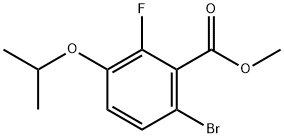 Methyl 6-bromo-2-fluoro-3-isopropoxybenzoate 化学構造式