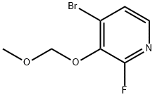 4-bromo-2-fluoro-3-(methoxymethoxy)pyridine Struktur