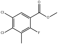 Methyl 4,5-dichloro-2-fluoro-3-methylbenzoate,2586126-79-4,结构式