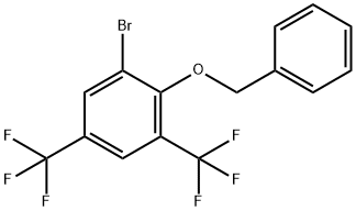 2-(Benzyloxy)-1-bromo-3,5-bis(trifluoromethyl)benzene 结构式