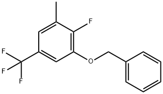 1-(Benzyloxy)-2-fluoro-3-methyl-5-(trifluoromethyl)benzene 结构式