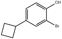 2-Bromo-4-cyclobutylphenol 结构式