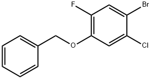 1-(benzyloxy)-4-bromo-5-chloro-2-fluorobenzene Struktur