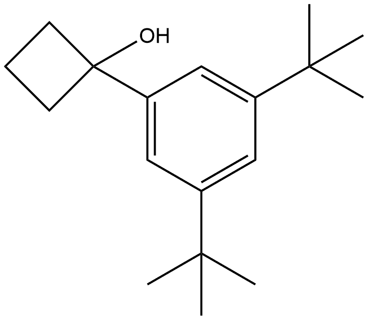 1-[3,5-Bis(1,1-dimethylethyl)phenyl]cyclobutanol Structure