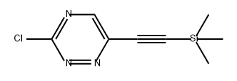 1,2,4-Triazine, 3-chloro-6-[2-(trimethylsilyl)ethynyl]- Struktur