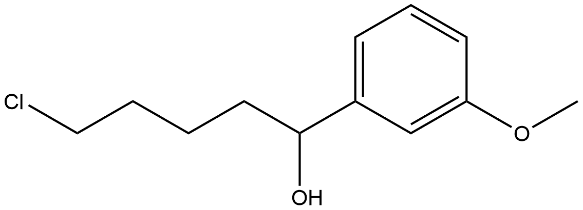 Benzenemethanol, α-(4-chlorobutyl)-3-methoxy-,258882-46-1,结构式