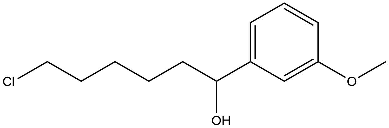 Benzenemethanol, α-(5-chloropentyl)-3-methoxy- Struktur