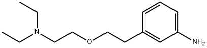 3-{2-[2-(ジエチルアミノ)エトキシ]エチル}アニリン 化学構造式