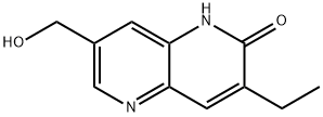 1,5-Naphthyridin-2(1H)-one, 3-ethyl-7-(hydroxymethyl)- Struktur
