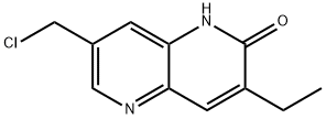 1,5-Naphthyridin-2(1H)-one, 7-(chloromethyl)-3-ethyl- Struktur