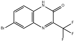 2(1H)-Quinoxalinone, 6-bromo-3-(trifluoromethyl)- Structure