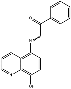 2-((8-Hydroxyquinolin-5-yl)imino)-1-phenylethanone Struktur