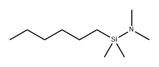 Silanamine, 1-hexyl-N,N,1,1-tetramethyl- Structure