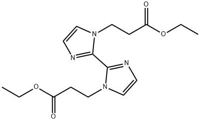 [2,2'-Bi-1H-imidazole]-1,1'-dipropanoic acid, 1,1'-diethyl ester Structure