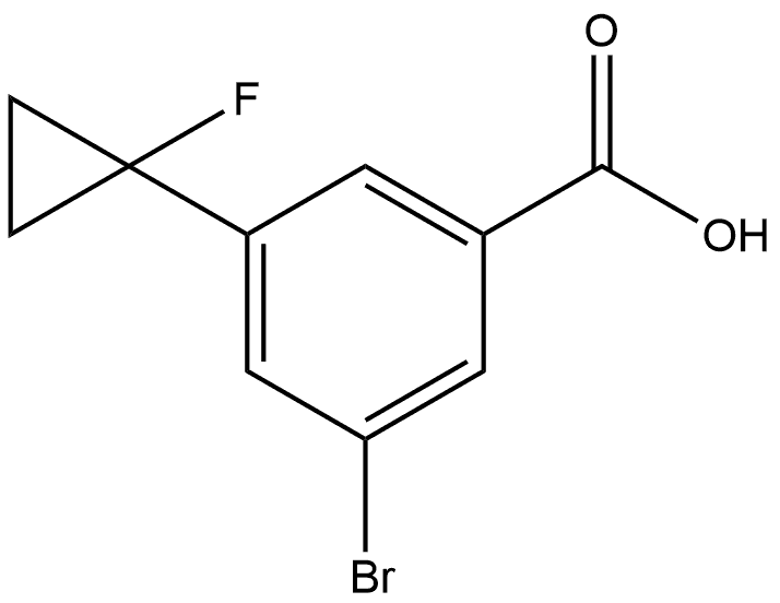 3-Bromo-5-(1-fluorocyclopropyl)benzoic acid Structure