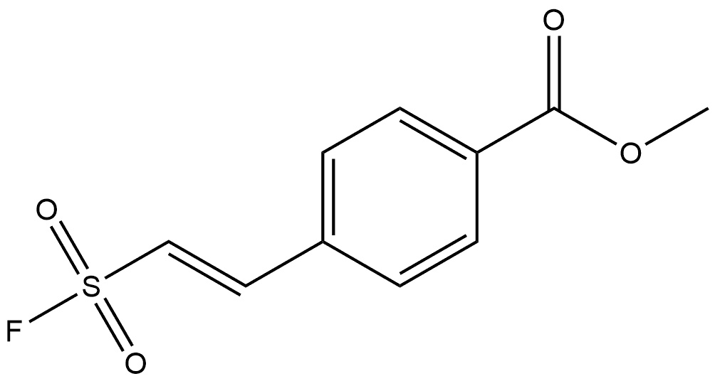 Benzoic acid, 4-[(1E)-2-(fluorosulfonyl)ethenyl]-, Struktur