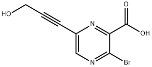 2594636-75-4 3-溴-6-(3-羟基丙-1-炔-1-基)吡嗪-2-羧酸