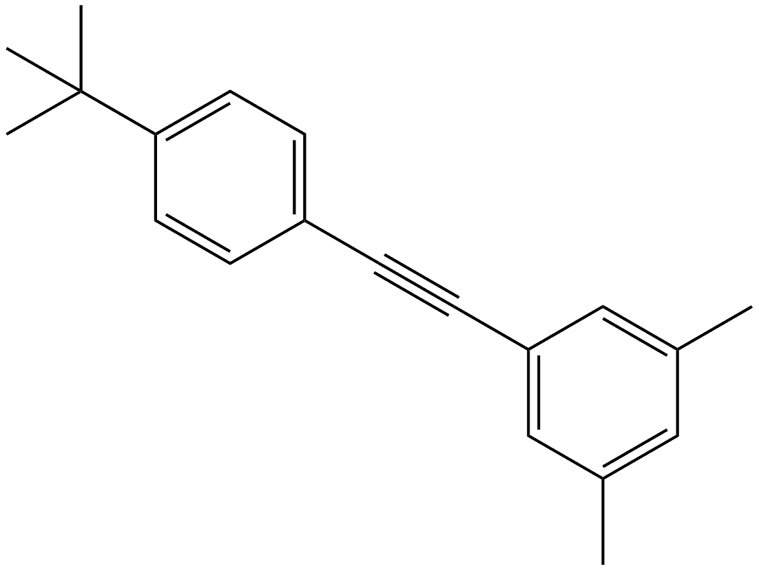 1-[2-[4-(1,1-Dimethylethyl)phenyl]ethynyl]-3,5-dimethylbenzene Structure