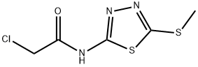 2-Chloro-N-(5-(methylthio)-1,3,4-thiadiazol-2-yl)acetamide Struktur