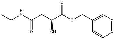 benzyl (2S)-4-(ethylamino)-2-hydroxy-4-oxobutanoate 化学構造式
