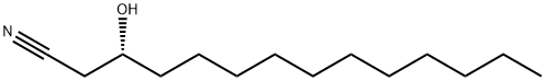 Tetradecanenitrile, 3-hydroxy-, (3R)- Structure