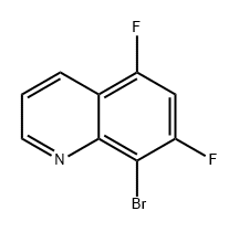 Quinoline, 8-bromo-5,7-difluoro- Struktur