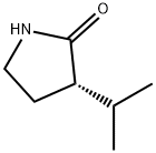 2-Pyrrolidinone, 3-(1-methylethyl)-, (3S)- 化学構造式