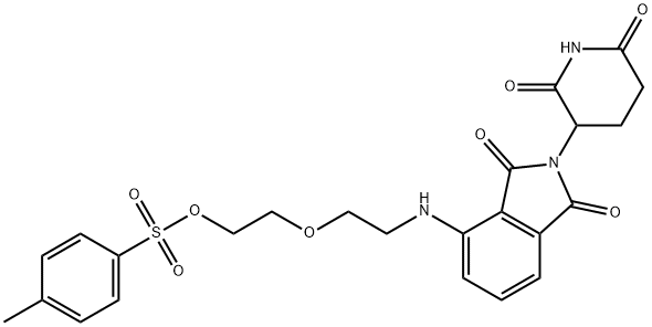 泊马度胺-氨基-二聚乙二醇-对甲苯磺酰酯,2599846-07-6,结构式