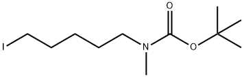 Carbamic acid, N-(5-iodopentyl)-N-methyl-, 1,1-dimethylethyl ester Struktur