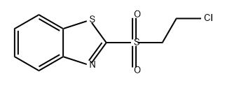 Benzothiazole, 2-[(2-chloroethyl)sulfonyl]- 结构式