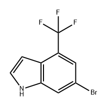 1H-Indole, 6-bromo-4-(trifluoromethyl)- Struktur