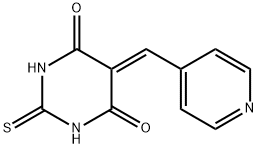 4,6(1H,5H)-Pyrimidinedione, dihydro-5-(4-pyridinylmethylene)-2-thioxo- Structure