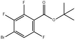 1,1-Dimethylethyl 4-bromo-2,3,6-trifluorobenzoate Struktur