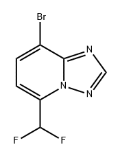 [1,2,4]Triazolo[1,5-a]pyridine, 8-bromo-5-(difluoromethyl)- Structure