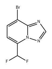 [1,2,4]Triazolo[1,5-a]pyridine, 8-bromo-5-(difluoromethyl)- Struktur