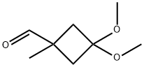 Cyclobutanecarboxaldehyde, 3,3-dimethoxy-1-methyl- Struktur