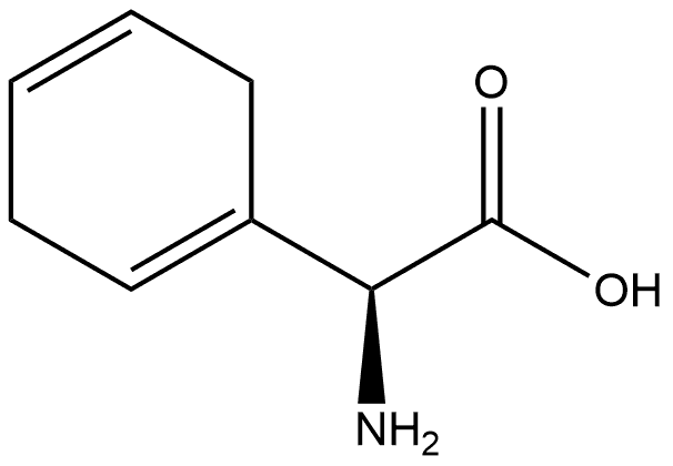 1,4-Cyclohexadiene-1-acetic acid, α-amino-, (αS)- Structure