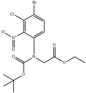 2611563-30-3 N-(4-溴-3-氯-2-硝基苯基)-N-[(1,1-二甲基乙氧基)羰基]甘氨酸乙酯