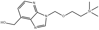 3-[[2-(Trimethylsilyl)ethoxy]methyl]-3H-imidazo[4,5-b]pyridine-7-methanol 化学構造式