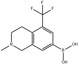 B-[1,2,3,4-Tetrahydro-2-methyl-5-(trifluoromethyl)-7-isoquinolinyl]boronic acid Structure